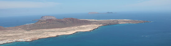 Blick auf die Insel La Graciosa vom Mirador del Rioa aus gesehen (Foto: MartiN Schmitz)